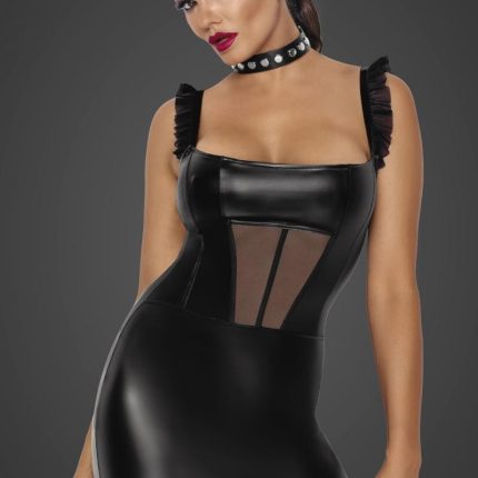Wetlook Minikleid F257 von Noir Handmade Fucking Fabulous Collection