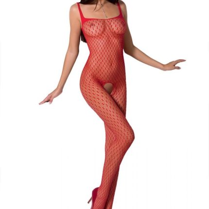 roter ouvert Bodystocking BS071 von Passion