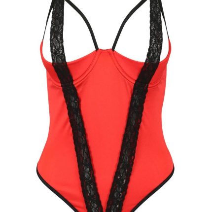 roter Stringbody PA595315 von Passion Devil Collection