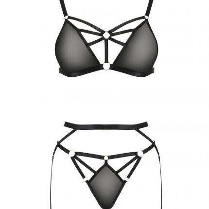 schwarzes Set PA595882 von Passion Devil Collection