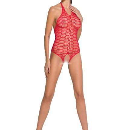 roter ouvert Body BS087 - S/L - Größe S