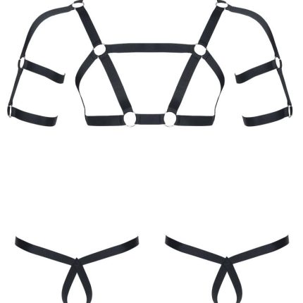 Harness SET011 schwarz - XXL/XXXL - Größe XXL