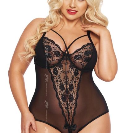 schwarzer Body ouvert 1891 - XL - Größe XL