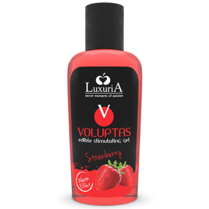 INTIMATELINE LUXURIA - VOLUPTAS ESSBARES MASSAGEGEL MIT WRMENDEM EFFEKT - ERDBEERE 100 ML - Größe ML