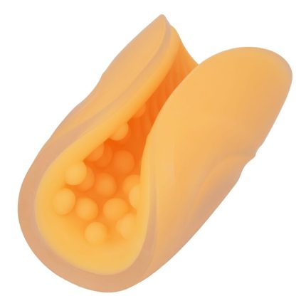Beaded Grip Masturbator Orange
