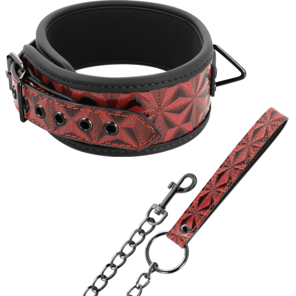 Veganes Lederhalsband mit Neoprenfutter
