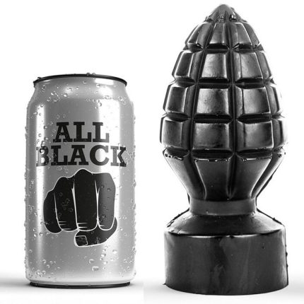 ALL BLACK - ANALSTECKER 14 CM - Größe 14