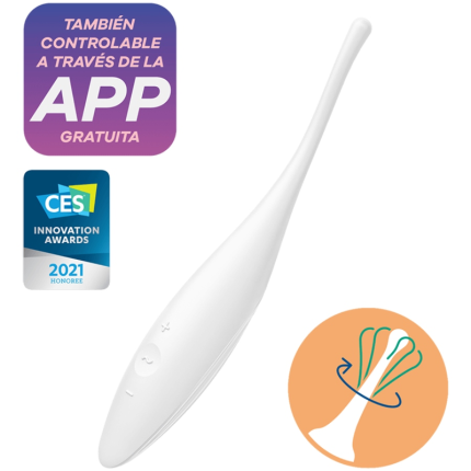 Twirling Joy Clit Tip Vibrator Weiss