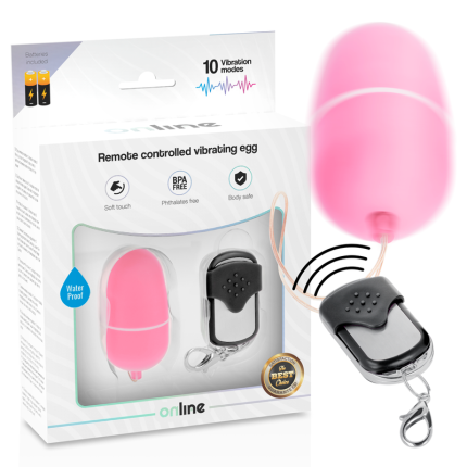 ONLINE - FERNBEDIENUNG VIBRIERENDES EI M ROSA - Größe M