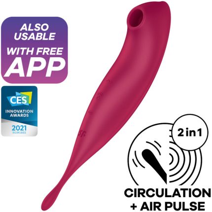 Twirling Pro+ Air Pulse Stimulator und Vibrator mit App
