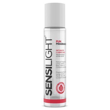 Sensilight Erdbeer-Schmiermittel auf Wasserbasis 60 ml - Größe ML