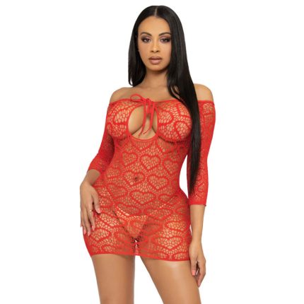 Heart Net Minikleid