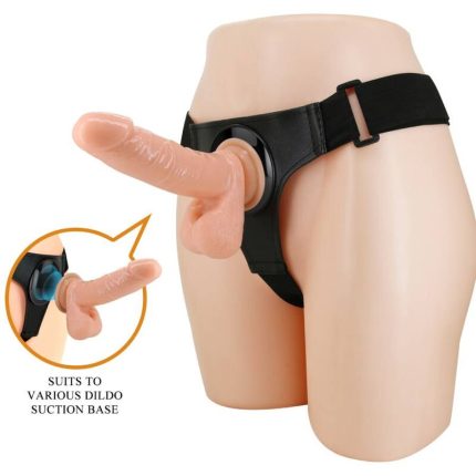 PRETTY LOVE - HARNESS-HOSE UNIVERSAL-HARNESS MIT DILDO TOM 20 CM NATUR - Größe 20