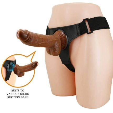 Harness Hose Universal mit Dildo 20 cm Schwarz - Größe 20