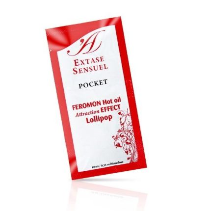 Massageöl mit Wärmeeffekt und Pheromonen Lollipop 10 ml - Größe L