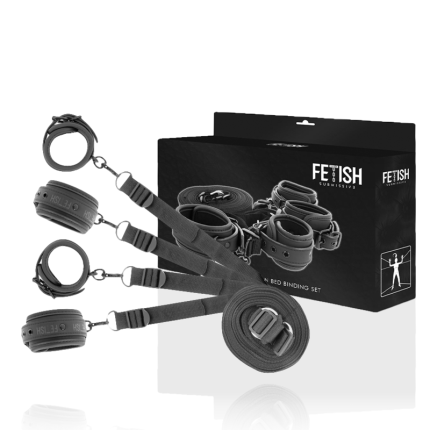 Set aus Handschellen und Krawatten mit Neopren-Futter