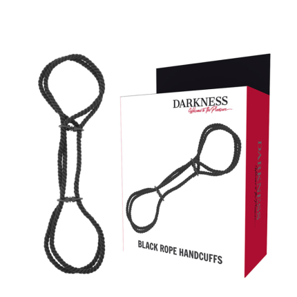 DARKNESS - HANDSCHELLEN ODER KNÖCHEL-HANDSCHELLEN AUS 100 % BAUMWOLLE - Größe 100