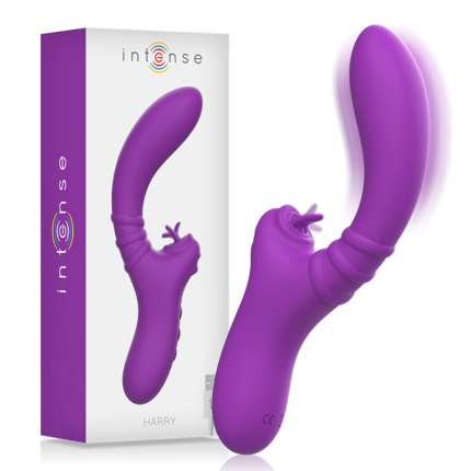 Harry Flexibler Vibrator mit lila Zunge