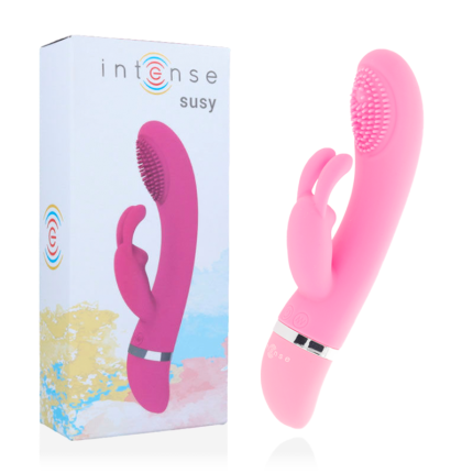 Susy Oszillierender Vibrator aus Silikon Kaninchen Rosa