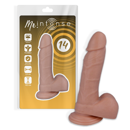MR INTENSE - 14 REALISTISCHER PENIS 18.5 CM -O- 3.8 CM - Größe 14