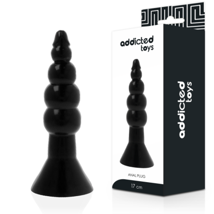 ADDICTED TOYS - ANALPLUG 17 CM SCHWARZ - Größe 17