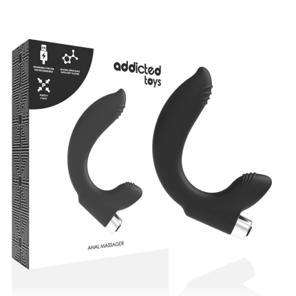 Prostatischer Vibrator Modell 7 Wiederaufladbar Schwarz