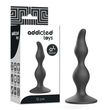 ADDICTED TOYS - ANAL SEXUELLER STECKER 12 CM SCHWARZ - Größe 12