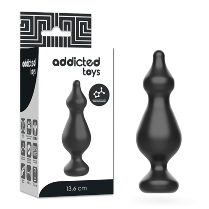 ADDICTED TOYS - ANAL SEXUELLER STECKER 13.6 CM SCHWARZ - Größe 13