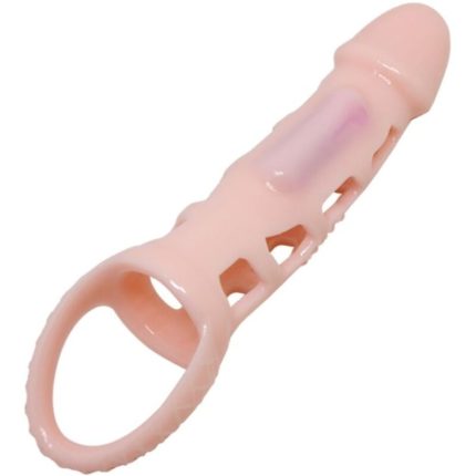 PRETTY LOVE - HARRISON PENIS EXTENDER COVER MIT VIBRATION UND RIEMEN 13.5 CM - Größe 13