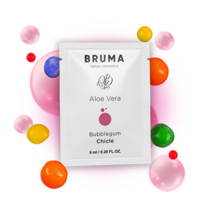 BRUMA - ALOE VERA GLEITGEL BUBBLEGUM GESCHMACK 6 ML - Größe ML