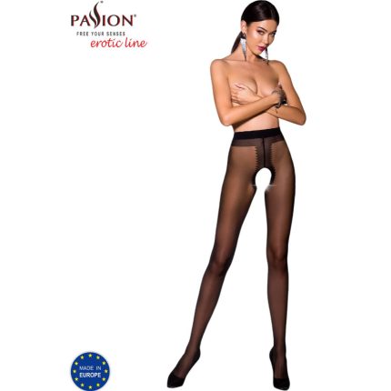 Tiopen 007 Schwarze Strumpfhose 3/4 20 Den - Größe 007