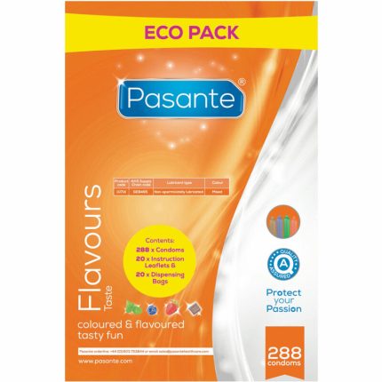 PASANTE - KONDOME ECO PACK AROMEN BEUTEL 288 EINHEITEN - Größe 288