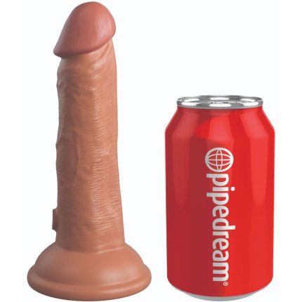 KING COCK - ELITE REALISTISCHER SILIKONDILDO 15.2 CM KARAMELL - Größe 15