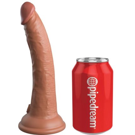 KING COCK - ELITE REALISTISCHER SILIKONDILDO 17.8 CM KARAMELL - Größe 17