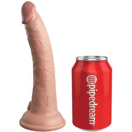KING COCK - ELITE REALISTISCHER DILDO VIBRATOR & SILIKON FERNBEDIENUNG 17.8 CM - Größe 17