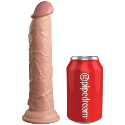 KING COCK - ELITE REALISTISCHER DILDO VIBRATOR & SILIKON FERNBEDIENUNG 23 CM - Größe 23