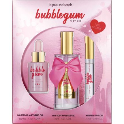 BIJOUX - INDISCRETS BUBBLEGUM-SPIELSET MIT ÖL GEL UND LIPGLOSS - Größe L