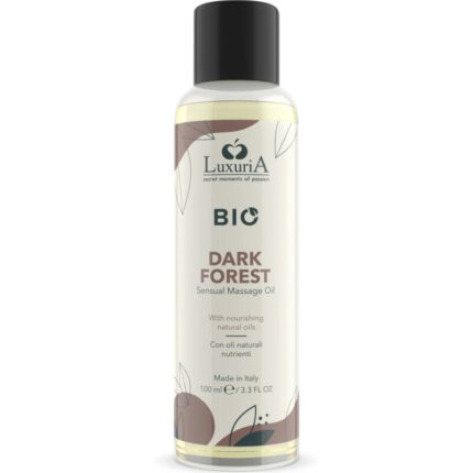 INTIMATELINE LUXURIA - BIO DUNKELWALD MASSAGEÖL 100 ML - Größe L