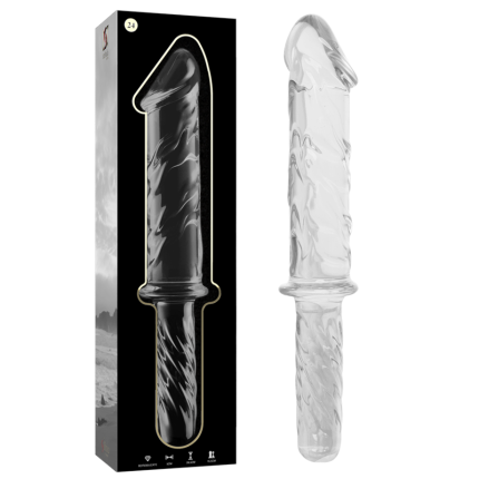 NEBULA SERIES BY IBIZA - MODELL 24 DILDO BOROSILIKATGLAS KLAR 28.5 CM -O- 5 CM - Größe 24