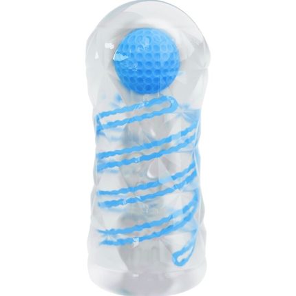 Kleiner Masturbator mit blauen Spiralen