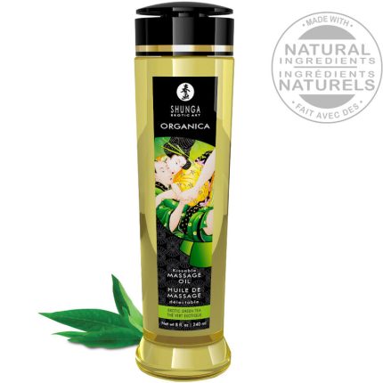 SHUNGA - BIO MASSAGEÖL GRÜNER TEE 240 ML - Größe L
