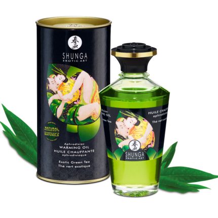 SHUNGA - BIO-GRÜNER TEE-WÄRMEEFFEKT-MASSAGEÖL 100 ML - Größe L