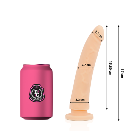 DELTA CLUB - TOYS DILDO NATÜRLICHES MEDIZINISCHES SILIKON 17 CM -O- 3 CM - Größe 17