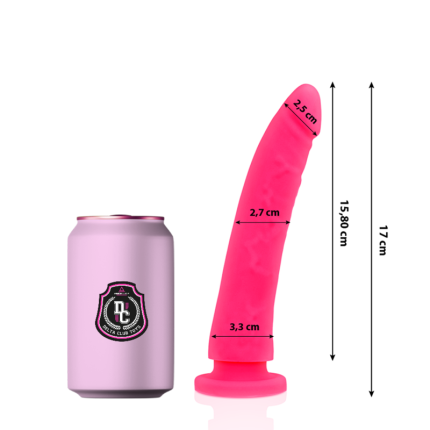 DELTA CLUB - TOYS ROSA DILDO MEDIZINISCHES SILIKON 17 CM -O- 3 CM - Größe 17