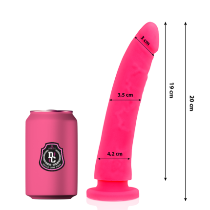 DELTA CLUB - TOYS ROSA DILDO MEDIZINISCHES SILIKON 20 CM -O- 4 CM - Größe 20