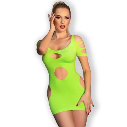 CHILIROSE - CR 4671 KLEID GRÜN S/M - Größe S
