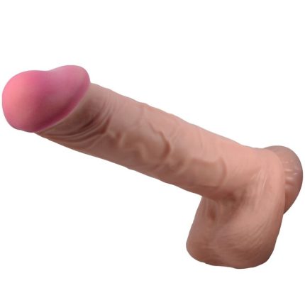 PRETTY LOVE - SLIDING SKIN SERIES REALISTISCHER DILDO MIT SLIDING SKIN SAUGNAPF BRAUN 26 CM - Größe 26
