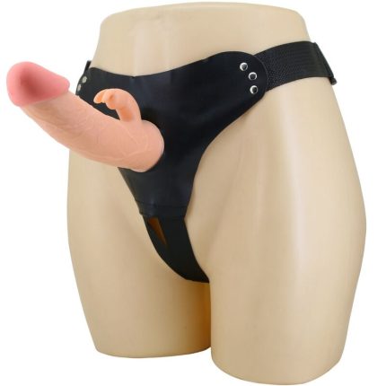 PRETTY LOVE - MAVIS HARNESS UNIVERSAL SLIP MIT DILDO 19 CM NATUR - Größe 19