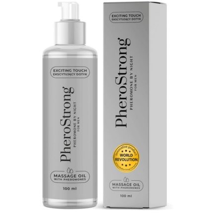 PHEROSTRONG - MASSAGEÖL FÜR DIE NACHT FÜR MNNER 100 ML - Größe L