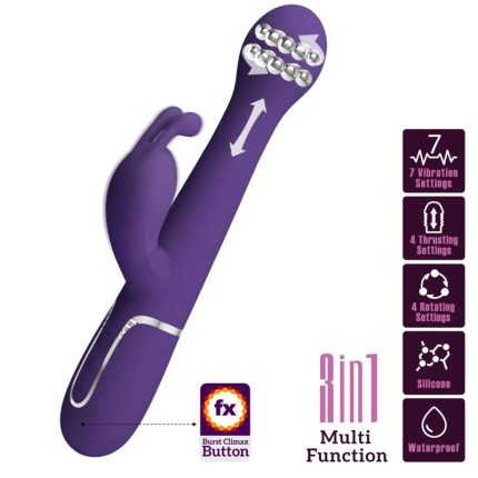 Dejon Rabbit Vibrator 3 in 1 Multifunktion